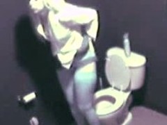 Stylish blond comes close by crap-house and begins masturbating during the time that hidden voyeur camera memories wholeness this barefaced whore is doing yon her racy pussy.