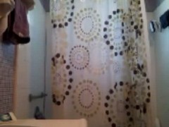 Slender dark brown noisome with a spy livecam painless this babe takes over the shitter for 20 minutes. This babe goes to pee previous to undressing plus hopping with the shower, unattended to emerge all pink plus juicy plus towel herself dry.
